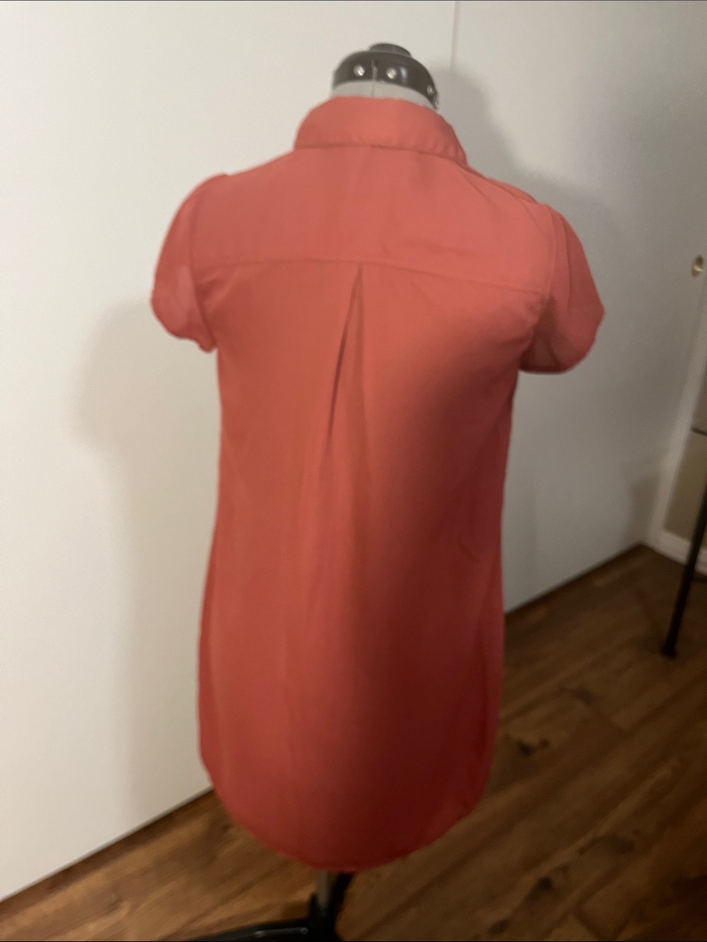 Charlotte Russe Terracotta Short-Sleeve Shirt Dress - Picture 4 of 4